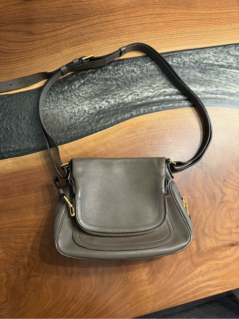 Tom Ford Jennifer Bag – Medium – Gray – Excellent Condition